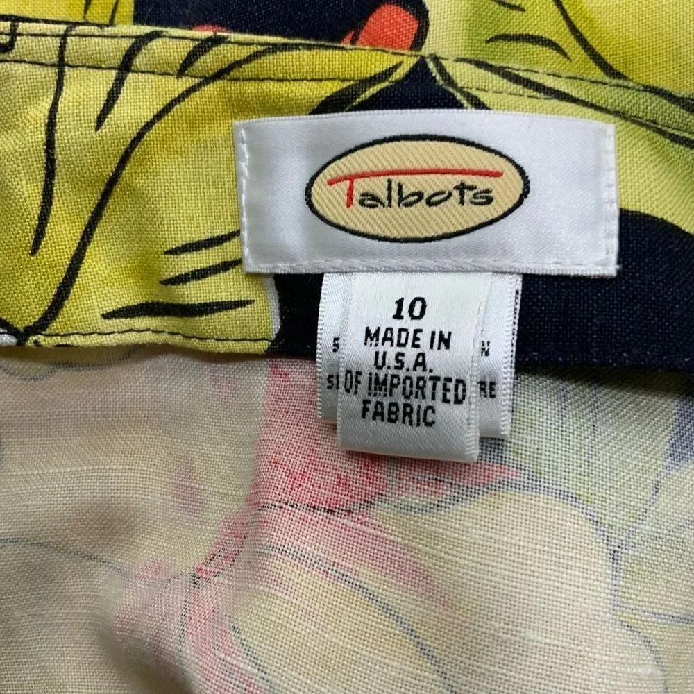 VINTAGE TALBOTS linen blend Wrap Skirt - Picture 3 of 4